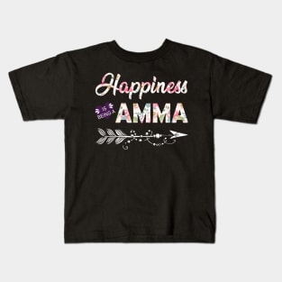 Happiness Is Being A Amma Kids T-Shirt